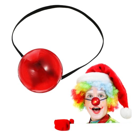 MOLUCKFU Leuchtende Clownsnase Rot Spaßiges Kostümzubehör für Karneval Halloween und Bühnenaufführungen mit Gummiband für Bequemen Sitz und Einzigartigem Design MOLUCKFU Leuchtende Clownsnase Rot Spaßiges Kostümzubehör für Karneval Halloween und Bühnenaufführungen mit Gummiband für Bequemen Sitz und Einzigartigem Design von MOLUCKFU