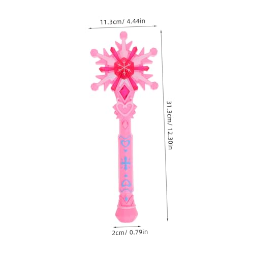 MOLUCKFU Leuchtender Schneeflocken zauberstab für Mädchen mit Drehender Funktion LED Feenstab für Fantasievolles Rollenspiel Robustes Design Geschenk für Weihnachten und Partys MOLUCKFU Leuchtender Schneeflocken zauberstab für Mädchen mit Drehender Funktion LED Feenstab für Fantasievolles Rollenspiel Robustes Design Geschenk für Weihnachten und Partys von MOLUCKFU