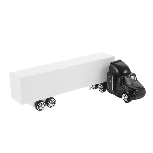 MOLUCKFU Metal Truck Modell aus Robustem Legierungsstahl Kleines Amerikanisches Container LKW Vielseitige Schreibtischdekoration für Jungen Vintage Miniatur LKW Ornament Stilvolles von MOLUCKFU