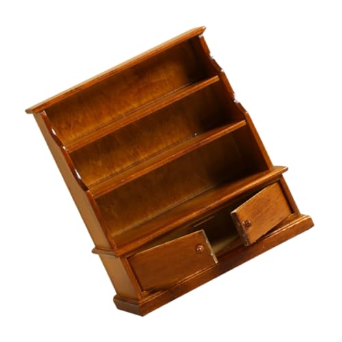 MOLUCKFU Mini Bücherregal, Mini Möbel, Puppenhaus Zubehör, Miniatur Schrank, Ornament, Miniatur Bücherregal, Mini Bücherregal, Miniatur Dinge, Kinder Puppenhaus, Mini Holzschrank MOLUCKFU Mini Bücherregal, Mini Möbel, Puppenhaus Zubehör, Miniatur Schrank, Ornament, Miniatur Bücherregal, Mini Bücherregal, Miniatur Dinge, Kinder Puppenhaus, Mini Holzschrank von MOLUCKFU
