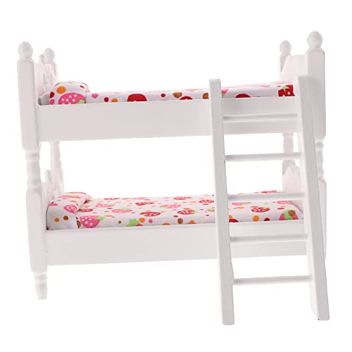 MOLUCKFU Mini Etagenbett 1/12 Maßstab Puppenhaus Zubehör Schlafmöbel Für Kinderzimmer Dekoration Dollhouse Bett Modell MOLUCKFU Mini Etagenbett 1/12 Maßstab Puppenhaus Zubehör Schlafmöbel Für Kinderzimmer Dekoration Dollhouse Bett Modell von MOLUCKFU
