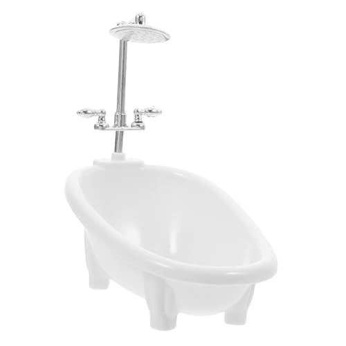 MOLUCKFU Badewanne Puppenhaus Miniatur Badewanne Für Puppenhaus Zartes Badezimmer Zubehör Für Puppenhaus Öbel Perfekte Ergänzung Für Die Puppenhaus Dekoration Doll House Mini Bathtub MOLUCKFU Badewanne Puppenhaus Miniatur Badewanne Für Puppenhaus Zartes Badezimmer Zubehör Für Puppenhaus Öbel Perfekte Ergänzung Für Die Puppenhaus Dekoration Doll House Mini Bathtub von MOLUCKFU