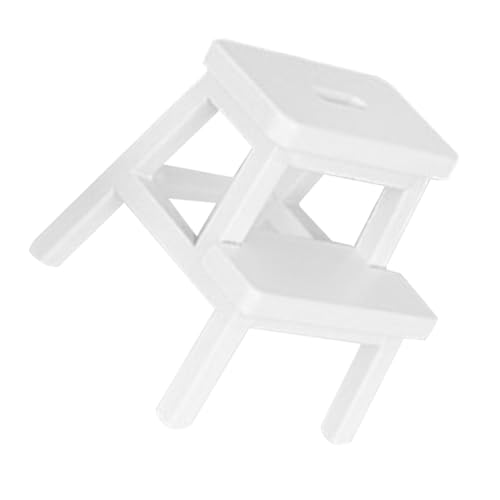 MOLUCKFU Mini Tritthocker, Mini Holzhocker, Modell, Miniatur Hausmöbel, Puppenhaus, Mini Möbel, Miniatur Hocker, Kleine Möbel, Puppenhocker, Miniatur Hocker, Schmuck, Mini Haushocker von MOLUCKFU