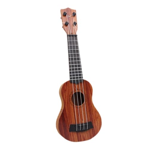 MOLUCKFU Mini Ukulele Spielzeug Für Junge Mädchen Holzoptik Lerninstrument Für Kleinkinder Für Anfänger Und Musikalische Früherziehung Simulation Gitarre Für Jungen Und Mädchen von MOLUCKFU