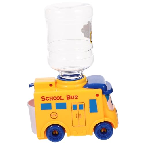 MOLUCKFU Mini Wasserspender im Schulbus Design Interaktiver Wasserspender für Farbenfrohes Lehrreiches Visuellen Entwicklung für Rollenspiele und Eltern Interaktion von MOLUCKFU