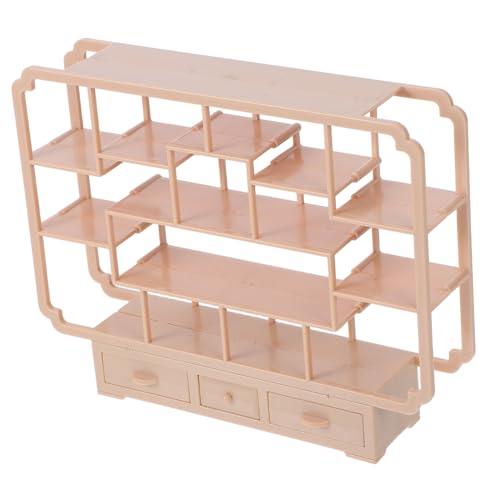 MOLUCKFU Elegantes Mini-puppenhausmöbel-bücherregal-spielzeugmodell Miniatur-raumzubehör Für Lebendes Spielzeughaus MOLUCKFU Elegantes Mini-puppenhausmöbel-bücherregal-spielzeugmodell Miniatur-raumzubehör Für Lebendes Spielzeughaus von MOLUCKFU
