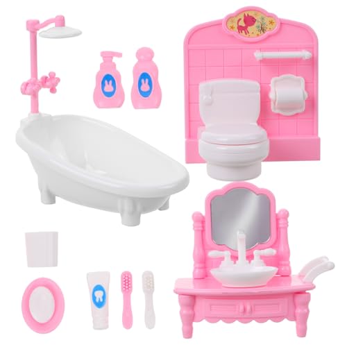MOLUCKFU Miniatur Badezimmermöbel Set Für Puppenhaus Deko Zubehör Für Miniatur Badezimmer Mini House Supplies Und Badezimmer Accessoires Für Puppenhaus Modelle MOLUCKFU Miniatur Badezimmermöbel Set Für Puppenhaus Deko Zubehör Für Miniatur Badezimmer Mini House Supplies Und Badezimmer Accessoires Für Puppenhaus Modelle von MOLUCKFU