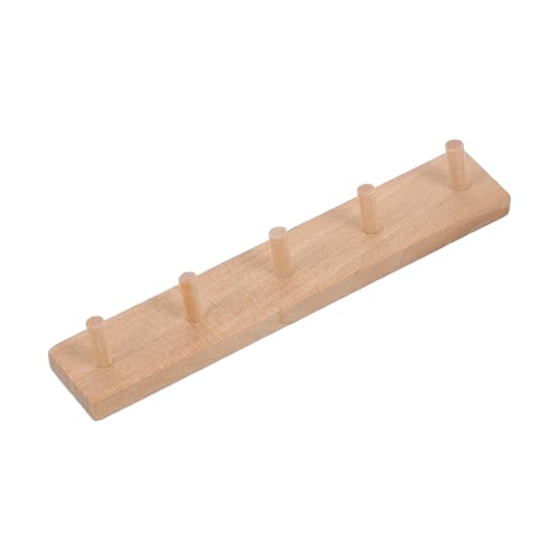 MOLUCKFU Miniatur Holzwandhaken Fach für Puppenhaus Langlebig Vielseitig Nutzbar Fein Gearbeitet Einfache Montage Zubehör für Puppenhaus und Miniaturdekoration von MOLUCKFU