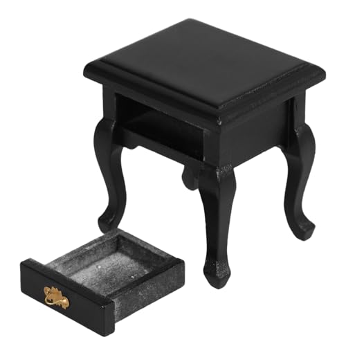 MOLUCKFU Miniaturer Holz Nachttisch für Puppenhaus Elegantes Mini Möbelstück Realistisches Design für Schlafzimmerdekoration Sicheres und Leichtes Material Kompakt und Charmant für MOLUCKFU Miniaturer Holz Nachttisch für Puppenhaus Elegantes Mini Möbelstück Realistisches Design für Schlafzimmerdekoration Sicheres und Leichtes Material Kompakt und Charmant für von MOLUCKFU