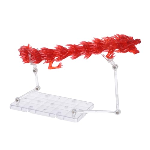 MOLUCKFU Modell Display mit Einstellbarem Drachen für Figuren Kreatives Zubehör für Modellbau Enthusiasten Auffällige Action Figure Effekte Langlebige Figuren Dekoration von MOLUCKFU