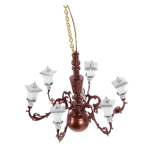 MOLUCKFU Miniaturkronleuchter Für Puppenhaus Moos-mikrolandschafts-Dekoration Kleine Hauslampe Miniaturlampe Für Maßstab 1/87 DIY-Ornament MOLUCKFU Miniaturkronleuchter Für Puppenhaus Moos-mikrolandschafts-Dekoration Kleine Hauslampe Miniaturlampe Für Maßstab 1/87 DIY-Ornament von MOLUCKFU