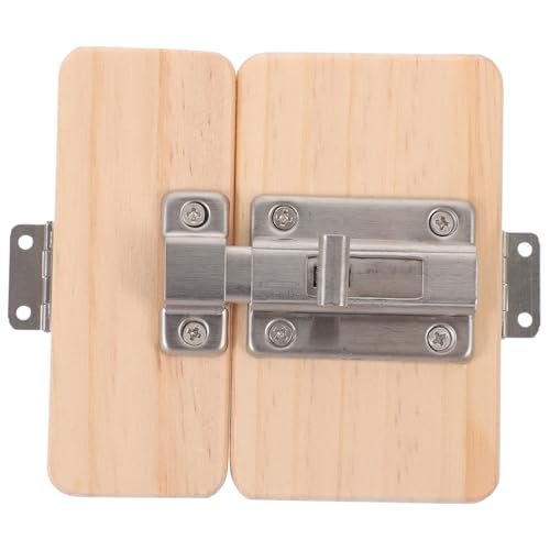 MOLUCKFU Sensorisches Holzspielzeug für Kinder Busy Board Türriegel Zubehör Montessori Spielzeug für Frühe Beschäftigungsbrett für Kleinkinder Fördert Feinmotorik und Kreativität von MOLUCKFU
