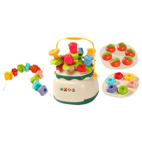 MOLUCKFU Montessori Steckspielzeug Blumenkorb Sensorisches Lernspielzeug für Ab Jahren Farben Sortierspiel Hand Auge Koordination Logisches Denken Langlebiges Material von MOLUCKFU
