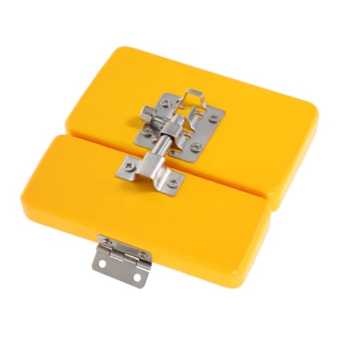 MOLUCKFU Motorikspielzeug Holz Türschloss Busy Board DIY Zubehör Sensory Latch für Kleinkinder Feinmotorik Sicher Glatt Gelb Lernspielzeug MOLUCKFU Motorikspielzeug Holz Türschloss Busy Board DIY Zubehör Sensory Latch für Kleinkinder Feinmotorik Sicher Glatt Gelb Lernspielzeug von MOLUCKFU