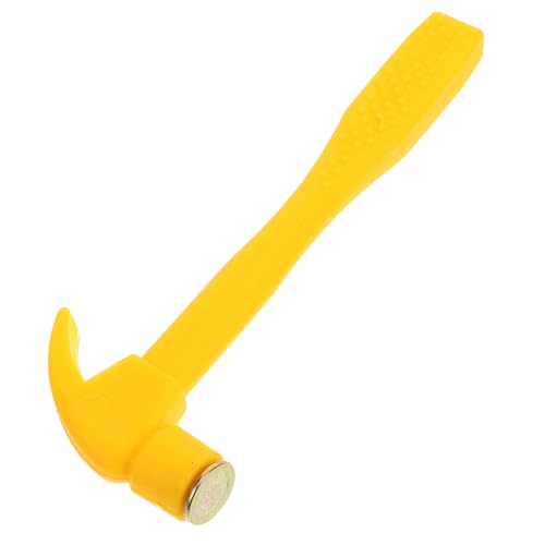 MOLUCKFU Multifunktionaler Mini Kunststoffhammer Hammer mit Nagelzieher Sicherer Rutschfester Griff Kindgerechtes Reparaturwerkzeug für Jungen und Mädchen Kreativität und Feinmotorik von MOLUCKFU