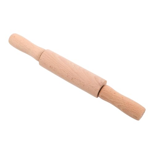 MOLUCKFU Nudelholz Lehmwalze Walzenstift Weihnachtliche Mini-nudelhölzer Tonwerkzeuge Für Nudelhölzer Basteln Mini-nudelhölzer Aus Holz Knetzubehör Kleine Nudelhölzer Beige Hölzern von MOLUCKFU