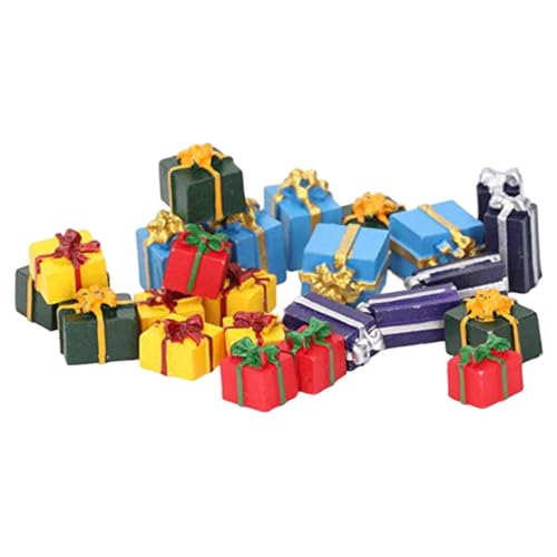 MOLUCKFU Weihnachtsdekoratives Minihaus 25 Stück Kunstharz Miniaturboxen Puppenzubehör Für Puppenhäuser Im Maßstab 1:12 MOLUCKFU Weihnachtsdekoratives Minihaus 25 Stück Kunstharz Miniaturboxen Puppenzubehör Für Puppenhäuser Im Maßstab 1:12 von MOLUCKFU