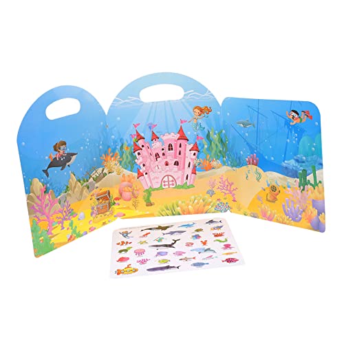 MOLUCKFU Pädagogisches Stickerspielzeug Für Kleinkinder Stickerbücher Für 2-4 Jährige Beschäftigungsbuch Mit Satten Farben Und Mustern von MOLUCKFU