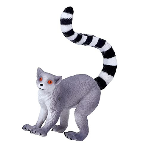 MOLUCKFU Plastic Lemuroid Figurine für Dekoratives Lemuroid Modell für Lernspielzeug und Kreative Spielideen für Sammler und MOLUCKFU Plastic Lemuroid Figurine für Dekoratives Lemuroid Modell für Lernspielzeug und Kreative Spielideen für Sammler und von MOLUCKFU