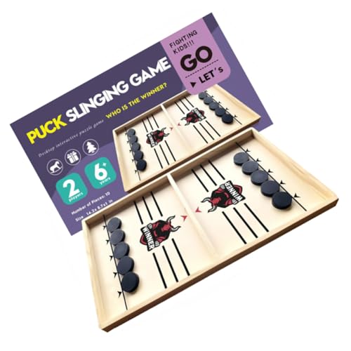 MOLUCKFU Praktisches Desktop Hockeyspiel Sling Puck Holzspielzeug Für Und Interaktives Geschicklichkeitsspiel Für Den Familienabend Ideal Als Oder Mitgebsel MOLUCKFU Praktisches Desktop Hockeyspiel Sling Puck Holzspielzeug Für Und Interaktives Geschicklichkeitsspiel Für Den Familienabend Ideal Als Oder Mitgebsel von MOLUCKFU