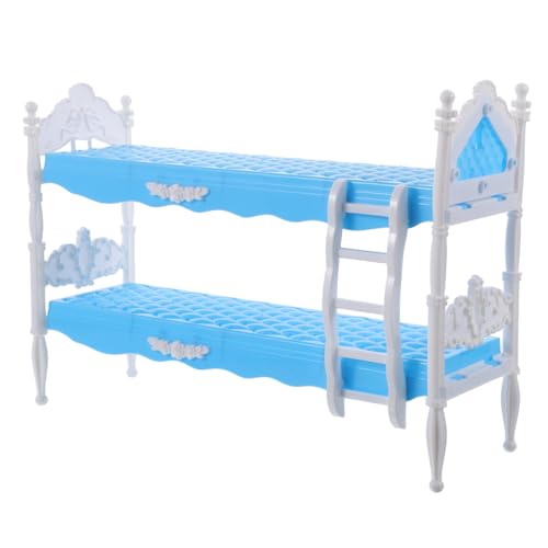 MOLUCKFU Prinzessin Puppenbett Prinzessinnen Puppen Fantasievolles Puppenhaus-Miniaturartikel Puppenhauszubehör Bett Miniaturbett Plastik Blue MOLUCKFU Prinzessin Puppenbett Prinzessinnen Puppen Fantasievolles Puppenhaus-Miniaturartikel Puppenhauszubehör Bett Miniaturbett Plastik Blue von MOLUCKFU