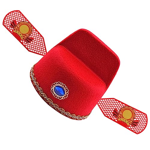 MOLUCKFU Elegante Filzhut-requisiten Traditionelle Chinesische Kopfbedeckung Performance-kopfbedeckung MOLUCKFU Elegante Filzhut-requisiten Traditionelle Chinesische Kopfbedeckung Performance-kopfbedeckung von MOLUCKFU