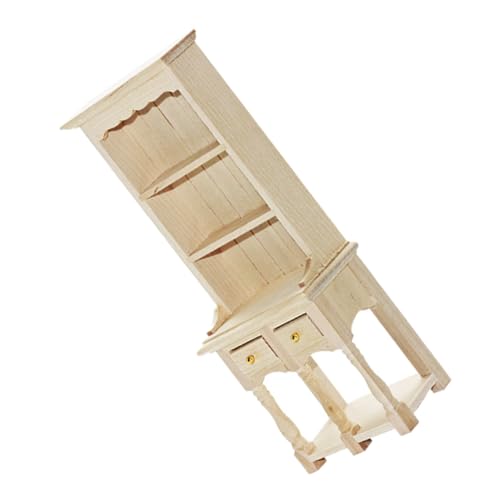 MOLUCKFU Mini-möbelmodelle Für Puppenhaus Miniatur-holzschrank Puppenstubenmöbel Miniaturmöbelzubehör Filigran von MOLUCKFU