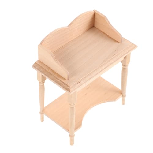 MOLUCKFU Puppenhaus-Schreibtisch Maßstab 1/12 Miniatur-holzmöbel Tisch Für Puppenhäuser Als Miniatur-arbeitszimmer Oder Sekretär MOLUCKFU Puppenhaus-Schreibtisch Maßstab 1/12 Miniatur-holzmöbel Tisch Für Puppenhäuser Als Miniatur-arbeitszimmer Oder Sekretär von MOLUCKFU