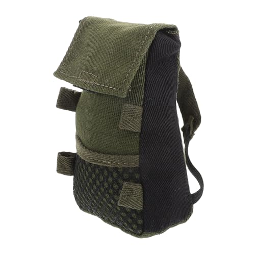MOLUCKFU Puppensoldat Rucksack Miniatur Puppenrucksack für Leichtes Design Vielseitig für Puppen und Zubehör für Rollenspiele und Miniaturszenen von MOLUCKFU