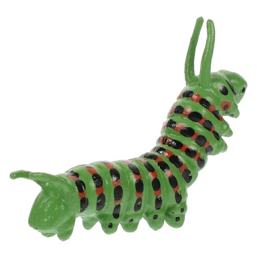 MOLUCKFU Raupenmodell Simulation, Insekt, Simulierte Raupenkreatur, Kleine Raupendekoration, Wurmmodell, Simulation Von Raupen, Raupenspielzeug, Insektenfiguren, Wurmspielzeug von MOLUCKFU