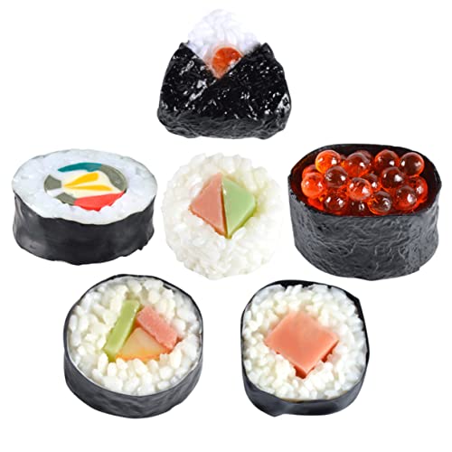MOLUCKFU Künstliches Sushi Spielen So Tun Als Ob Es Sushi Wäre Gefälschte Requisiten Lebensechtes Gefälschtes Sushi-Modell für Das Schaufenster Eines Sushi-ladens MOLUCKFU Künstliches Sushi Spielen So Tun Als Ob Es Sushi Wäre Gefälschte Requisiten Lebensechtes Gefälschtes Sushi-Modell für Das Schaufenster Eines Sushi-ladens von MOLUCKFU