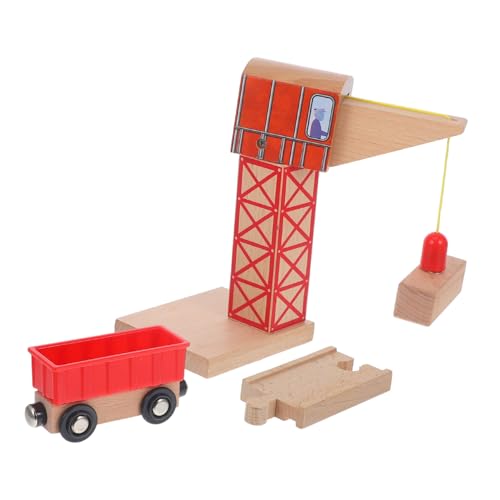 MOLUCKFU Holz-schienenkran-Requisite – Eisenbahnschienen-zubehör – Eisenbahn-Zug-Set-Teil – Holzkran Für Kinder MOLUCKFU Holz-schienenkran-Requisite – Eisenbahnschienen-zubehör – Eisenbahn-Zug-Set-Teil – Holzkran Für Kinder von MOLUCKFU