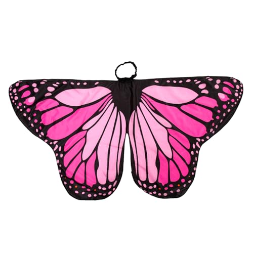 MOLUCKFU Schmetterlingsschal Kinderschmetterlingsflügel Für Mädchen Schmetterlingsumhang Für Kostüm Regenbogen-schmetterlingsflügel Schmetterlingsflügel Frauen Rosa Polyester MOLUCKFU Schmetterlingsschal Kinderschmetterlingsflügel Für Mädchen Schmetterlingsumhang Für Kostüm Regenbogen-schmetterlingsflügel Schmetterlingsflügel Frauen Rosa Polyester von MOLUCKFU