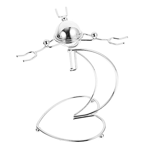 MOLUCKFU Balance Decor Metall Handwerk Für Schreibtisch Physik Balancing Spielzeug Eisen Person Statue von MOLUCKFU
