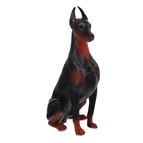 MOLUCKFU Simulation Dobermann Pinscher Modell Dekoration Simulation Hundefiguren Hundefigur Modell Tierfigur Gefälschtes Hundespielzeug Hundefiguren Simulation Hundefigur Hund Kognitives von MOLUCKFU