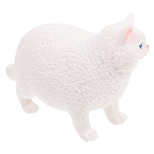 MOLUCKFU Simulation Tierfigur Tierfiguren Katzenfiguren Katzenfigur Gefälschtes Tiermodell Gefälschtes Katzenspielzeug Kleine Katzendekoration Simulation Tiermodell Desktop von MOLUCKFU