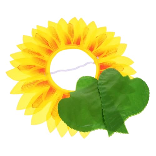 MOLUCKFU Sonnenblumen Kopfbedeckung mit Handschuhen für Bühnenauftritte Lustiges Cosplay Accessoire für Partys und Festlichkeiten mit Lebhaften Blättern Bequem und Hautfreundlich MOLUCKFU Sonnenblumen Kopfbedeckung mit Handschuhen für Bühnenauftritte Lustiges Cosplay Accessoire für Partys und Festlichkeiten mit Lebhaften Blättern Bequem und Hautfreundlich von MOLUCKFU