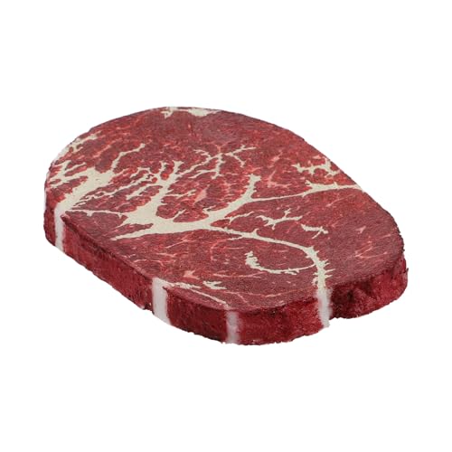 MOLUCKFU Lebensmittelmodell Realistisches Künstliches Steak Für Fotoshootings Marktdisplay Heimdekoration Rindfleisch-Requisite Leicht Zu Transportieren MOLUCKFU Lebensmittelmodell Realistisches Künstliches Steak Für Fotoshootings Marktdisplay Heimdekoration Rindfleisch-Requisite Leicht Zu Transportieren von MOLUCKFU