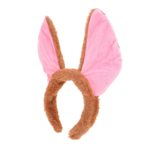 MOLUCKFU Stirnband mit Spitzen Hundehren aus Weichem Material Bequemes Haaraccessoire für Mädchen Halloween Kostüm Requisite Pelzige Cosplay Kopfbedeckung für Party und Alltag von MOLUCKFU