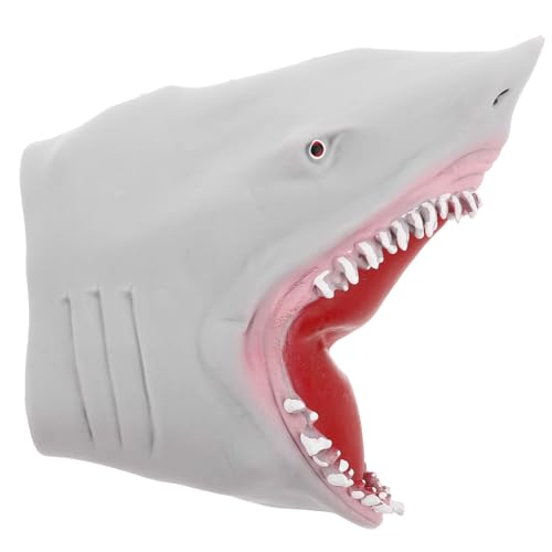 MOLUCKFU TPR Graue Meeresraubtier Handpuppe Storytelling Fingerpuppe Kreatives Fördert Fantasie und Geschicklichkeit Für Jungen und Mädchen Geeignet von MOLUCKFU