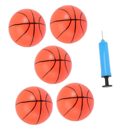 MOLUCKFU Teiliges Aufblasbares Mini Basketballspielzeug mit Luftpumpe Bunte Sprungbälle für Sport und Partyspielzeug Eltern Junge Mädchen Interaktion von MOLUCKFU