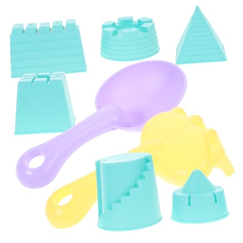 MOLUCKFU Teiliges Sandspielzeug für Strapazierfähige Strandspielzeuge mit Ergonomischem Griff Bunte Sandburgen Formen Leichtes Outdoor Kreativität und Hand Auge Koordination von MOLUCKFU