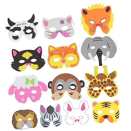 MOLUCKFU Tiermasken DIY Set Bunte Tiermasken Für Partys Karneval Fasching Und Cosplay Vielseitige Tiermasken Für Und Erwachsene Ideal Für Maskenball Und Kreative Feiern von MOLUCKFU