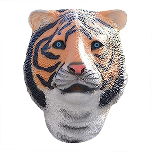MOLUCKFU Lustige Tiger Maske für Jungen und Mädchen Maskerade Maske Kostüme Vision Bequem und von MOLUCKFU