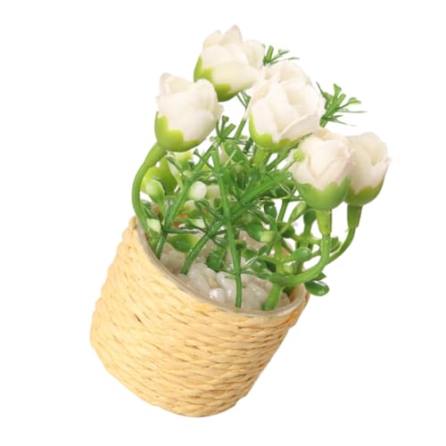 MOLUCKFU Miniatur Pottpflanze Künstliche Bonsai Deko Für Puppenhäuser Maßstab Weiße Pflegeleichtes Garten Ornament Für Kreative Raumgestaltung Und Projekte MOLUCKFU Miniatur Pottpflanze Künstliche Bonsai Deko Für Puppenhäuser Maßstab Weiße Pflegeleichtes Garten Ornament Für Kreative Raumgestaltung Und Projekte von MOLUCKFU