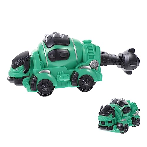 MOLUCKFU Transformierendes Dinosaurierspielzeug Monster Truck Roboter Dinosaurier-Figur Dinosaurier-Modell Für Transportauto Dinosaurier-Auto LKW Green Plastik von MOLUCKFU