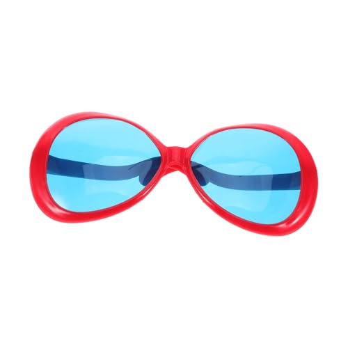 MOLUCKFU Überdimensionale Lustige Sonnenbrille Hawaii Partybrille Neuheit für Sommerveranstaltungen Foto Requisiten für Strand und Rot von MOLUCKFU