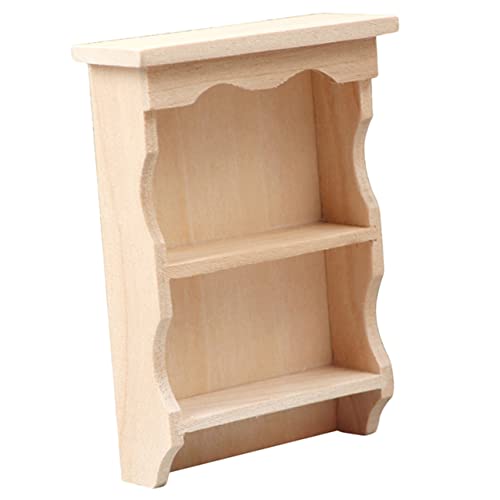 MOLUCKFU Miniaturmöbel Aus Holz Dekorative Minihausdekoration Bezauberndes Mini-wandregal Miniaturspielzeug Für Kinder von MOLUCKFU