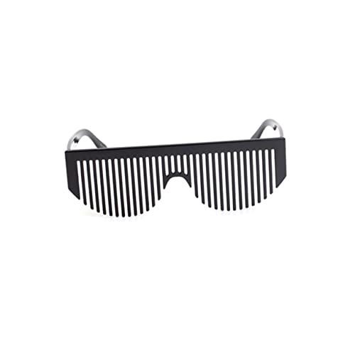 MOLUCKFU Witzige Partybrille mit Kammfunktion Schwarzes Kreatives Brillen Design für Lustige Partyaccessoires und Originelle Foto Requisiten MOLUCKFU Witzige Partybrille mit Kammfunktion Schwarzes Kreatives Brillen Design für Lustige Partyaccessoires und Originelle Foto Requisiten von MOLUCKFU