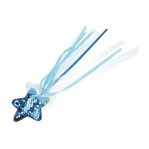 MOLUCKFU Zauberstab Fee Mädchen Dekorationen Fairy Wand The Withe Princess Kindergeburtstag Chaps Stern-Glitzer-Zauberstäbe glitzernde Zauberstäbe Polyester Blue MOLUCKFU Zauberstab Fee Mädchen Dekorationen Fairy Wand The Withe Princess Kindergeburtstag Chaps Stern-Glitzer-Zauberstäbe glitzernde Zauberstäbe Polyester Blue von MOLUCKFU